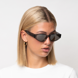 BLADE sun glasses, transparent grey, MESSYWEEKEND