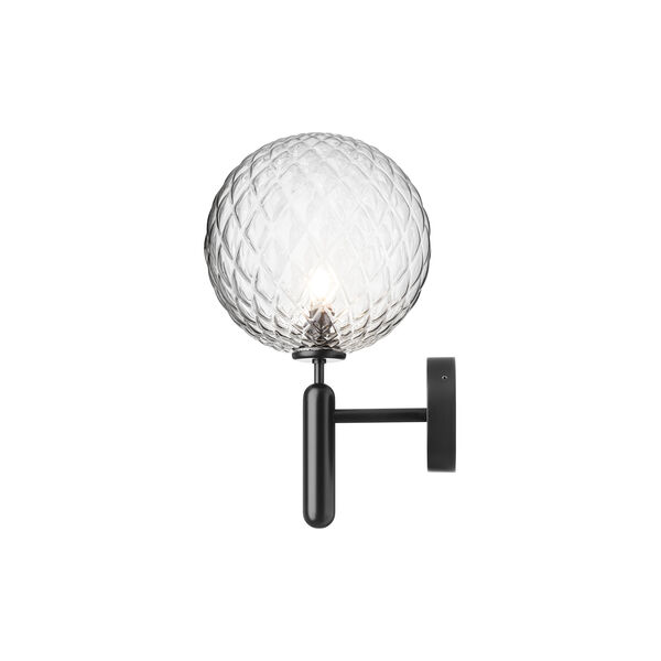 Miira Outdoor Wall Lamp, black/optic clear, Nuura