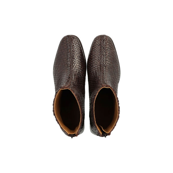 Bootie, dark brown braid Bootie, dark brown braid, ANGULUS
