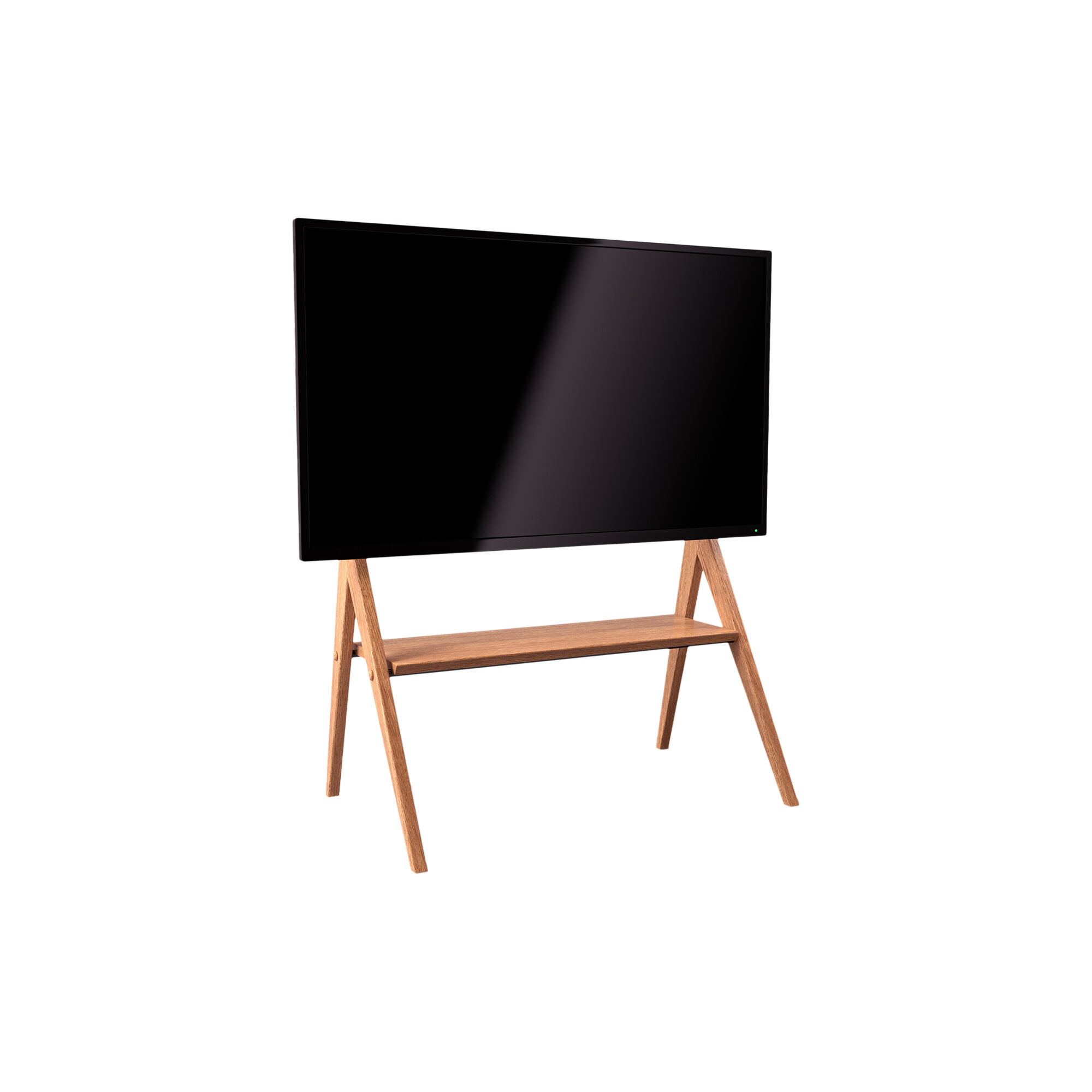 Kaya TV stand, oiled oak/ black