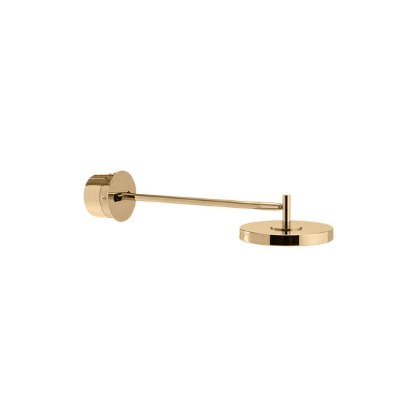 Asteria Long Monochrome Wall Lamp, polished brass, UMAGE