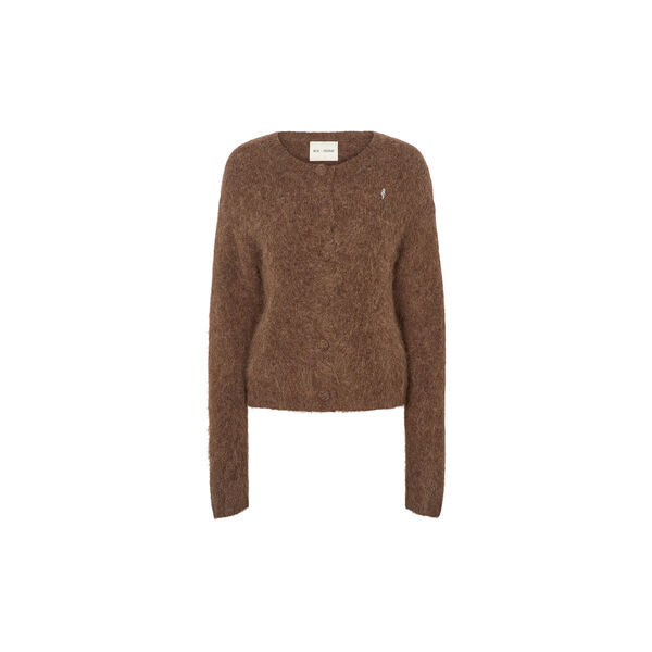 6873RDFPetra knit cardigan, chocolat, RUE de FEMME