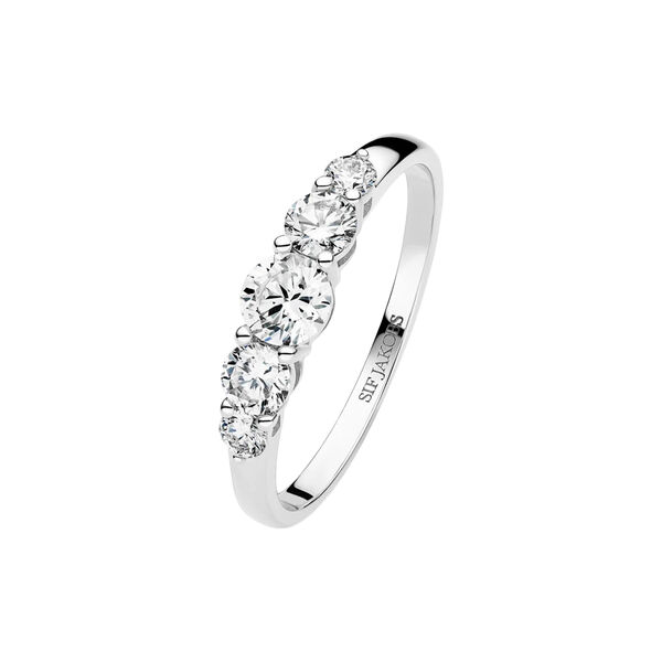 Tiara Ring | 14 kt. White gold | 0,67 ct, Sif Jakobs Jewellery