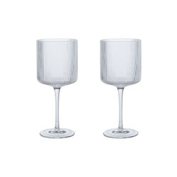 Ripple R&oslash;dvinsglas 2 stk., Ferm Living