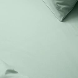 SUPIMA PERCALE Flat Sheet, glass green, Georg Jensen Damask