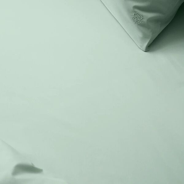 SUPIMA PERCALE Flat Sheet, glass green, Georg Jensen Damask