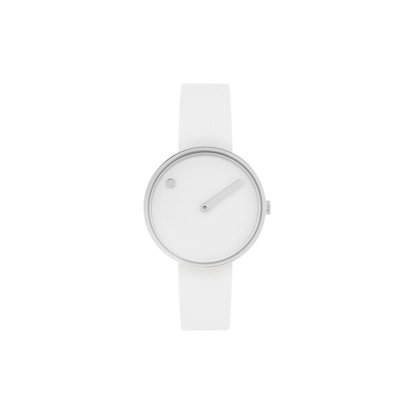 PICTO Wrist Watch, white/steel/white, PICTO