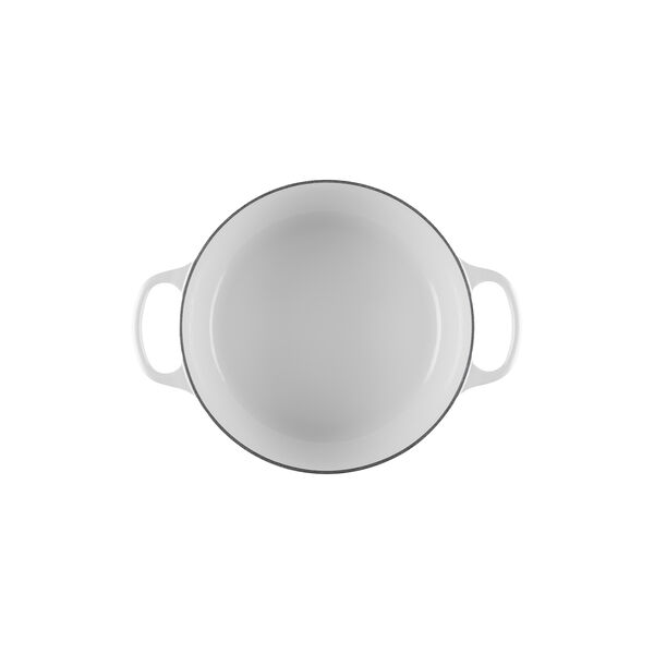 Signature round cast iron pot &Oslash; 24 cm, white, Le Creuset