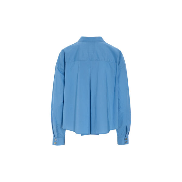 Core cotton shirt with pleats, lake blue, BITTE KAI RAND