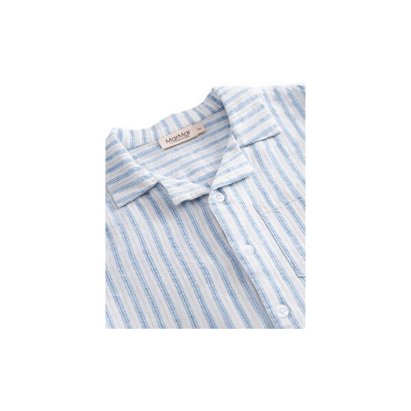 Tage Shirt, surf blue stripe, MarMar Copenhagen