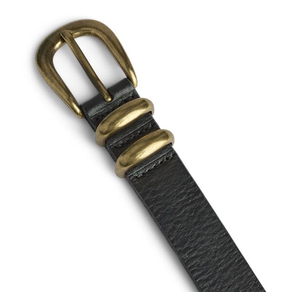 SionaMBG Belt, black w/br. gold, Markberg