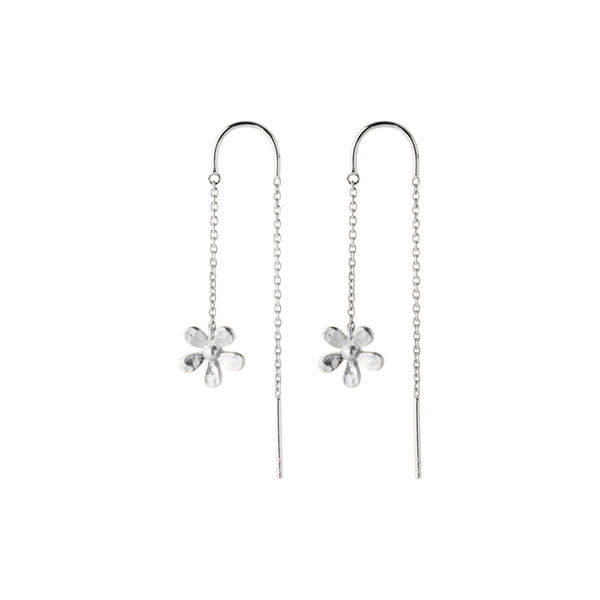 Wild&nbsp;Poppy&nbsp;Earchains, silver, Pernille Corydon Jewellery