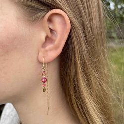 Sirene Earrings, burgundy, Nuni Copenhagen