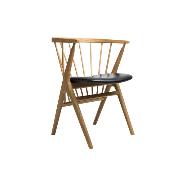 Sibast No 8 Dining Chair, oiled oak/black, Sibast Furniture
