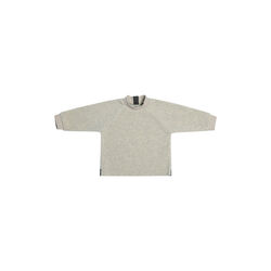 Baby Fleece Blouse with Round Neck | Sand, Growing Up By Steffensen