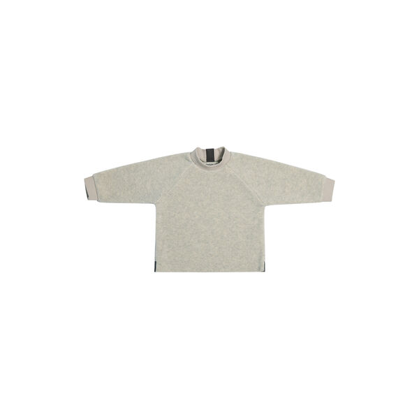 Baby Fleece Blouse with Round Neck | Sand, Growing Up By Steffensen