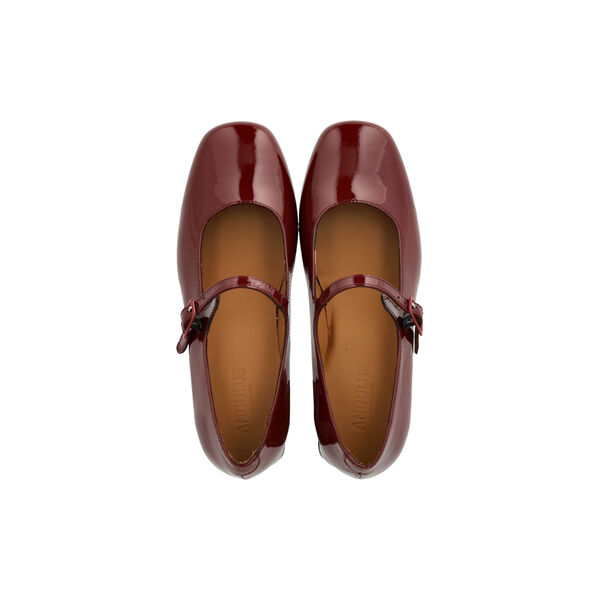 Mary-Jane shoe, berry, ANGULUS