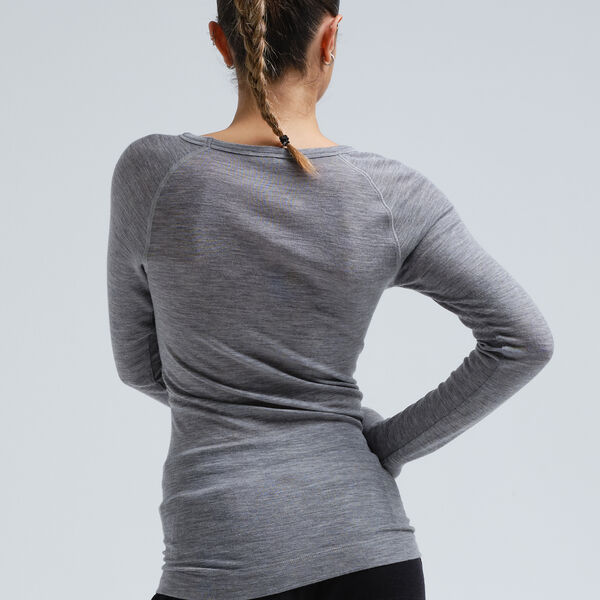 Jade Blouse, grey melange, Seamless Basic