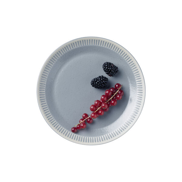 Colorit Plate Ø 19 cm, grey Colorit Plate Ø 19 cm, grey, Knabstrup Keramik