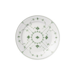 Green Fluted Plain Plate Ø 25 cm, Royal Copenhagen