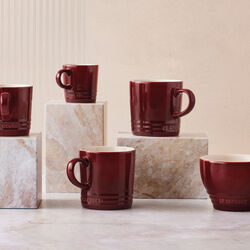 Cappuccino Mug, garnet, Le Creuset