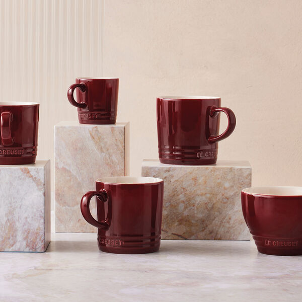 Cappuccino Mug, garnet, Le Creuset