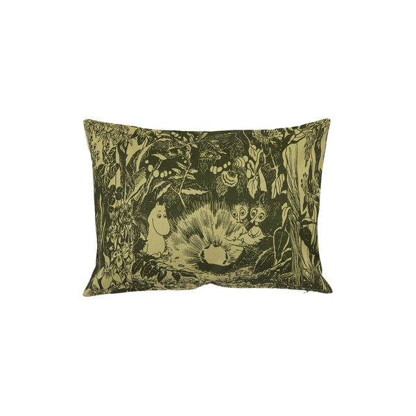 Moomin pillowcase Mysterious Forest, green, Moomin Arabia