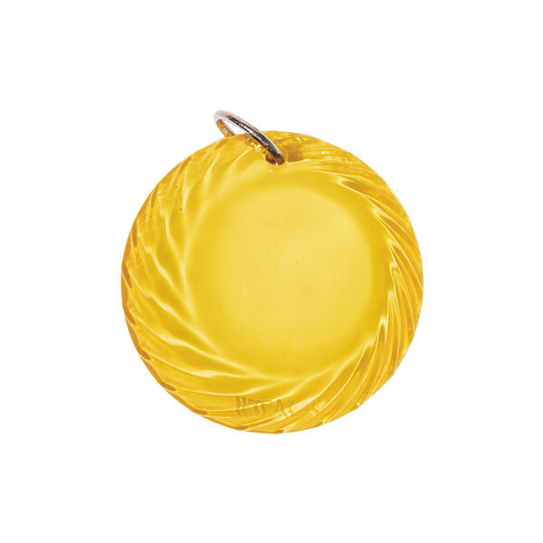 Sun catcher charm, fire yellow, Iittala