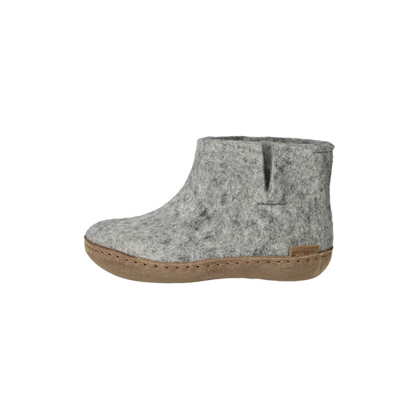 Felt Ankle Shoe Junior, grey Felt Ankle Shoe Junior, grey, Glerups