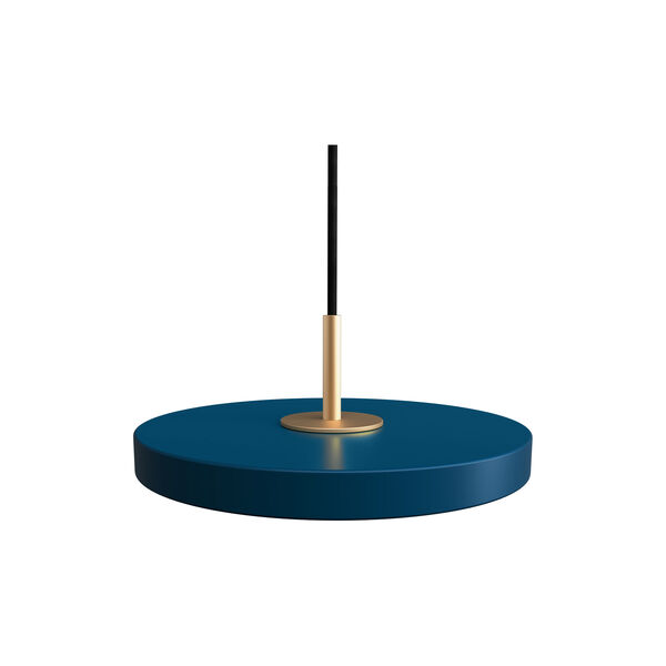 Asteria Micro Pendant, petrol blue/brass, UMAGE
