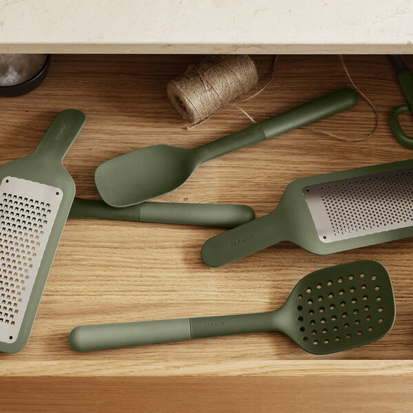 Green Tools Perforated Ladle, green, Eva Solo