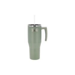 Thermo mug w. handle, green, Thermos