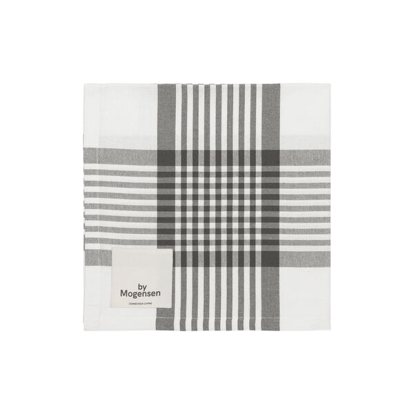 Napkin, large checks, By Mogensen