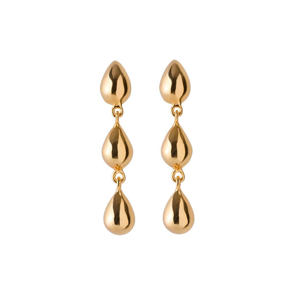 Rain Earrings, gold plated Rain Earrings, gold plated, Pernille Corydon Jewellery