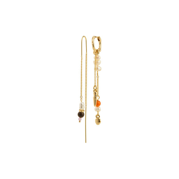 BETWEEN chain earrings, gold plated BETWEEN chain earrings, gold plated, Pilgrim