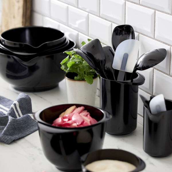 NEW Classic Kitchen Spoon Broad, carbon black, Rosti