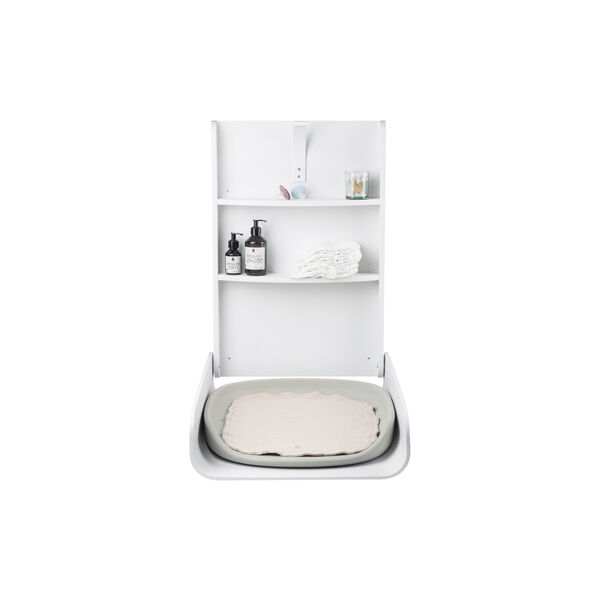 Sebra Wall Mounted Changing Table, classic white, Sebra
