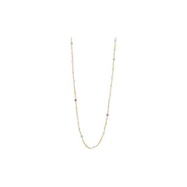 Necklace With Gemstones, gold-plated/multi, Pure by Nat