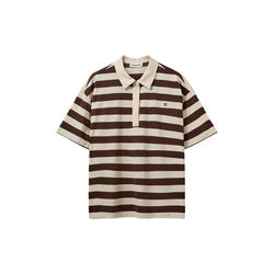 PILSW OVERSIZE STRIPED POLO SHIRT, off white striped, Sofie Schnoor