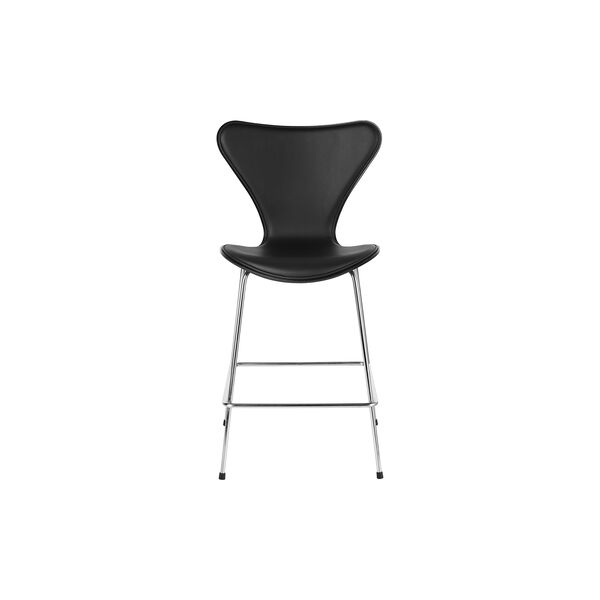 Series 7&trade; 3187 Front Upholstered Counter Stool, Essential black, Fritz Hansen