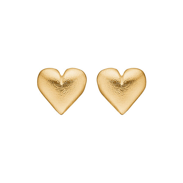 Beloved earrings, gold plated silver, Studio Z