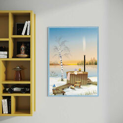 OUTDOOR HOT TUB Poster, ViSSEVASSE