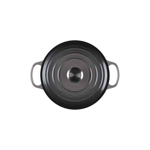 Signature round cast iron pot &Oslash; 24 cm, flint, Le Creuset