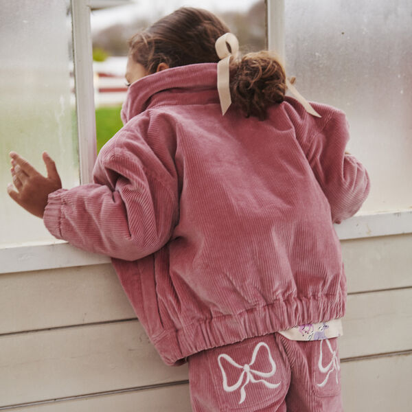 Corduroy Bumper Jacket, rose comb., Copenhagen Colors Organics