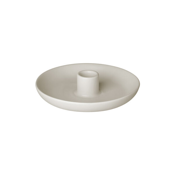 VELA Candle Holder round M, moonbeam, Blomus