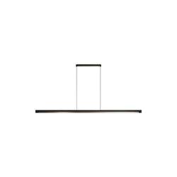 INLAY S1900 LINEAR Pendant, matt black/satin gold, LIGHT-POINT