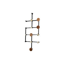 X&bull;TEND Wall Rack, black/walnut, LoCa