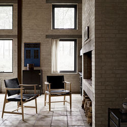 BM1106 Huntsman Chair, white oiled oak/black, Carl Hansen & S&oslash;n