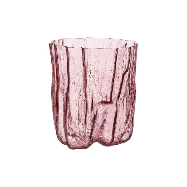 Crackle Vase, pink, Kosta Boda