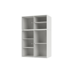 RIPPLE III Vitrine Cabinet, 01 white, Montana Furniture